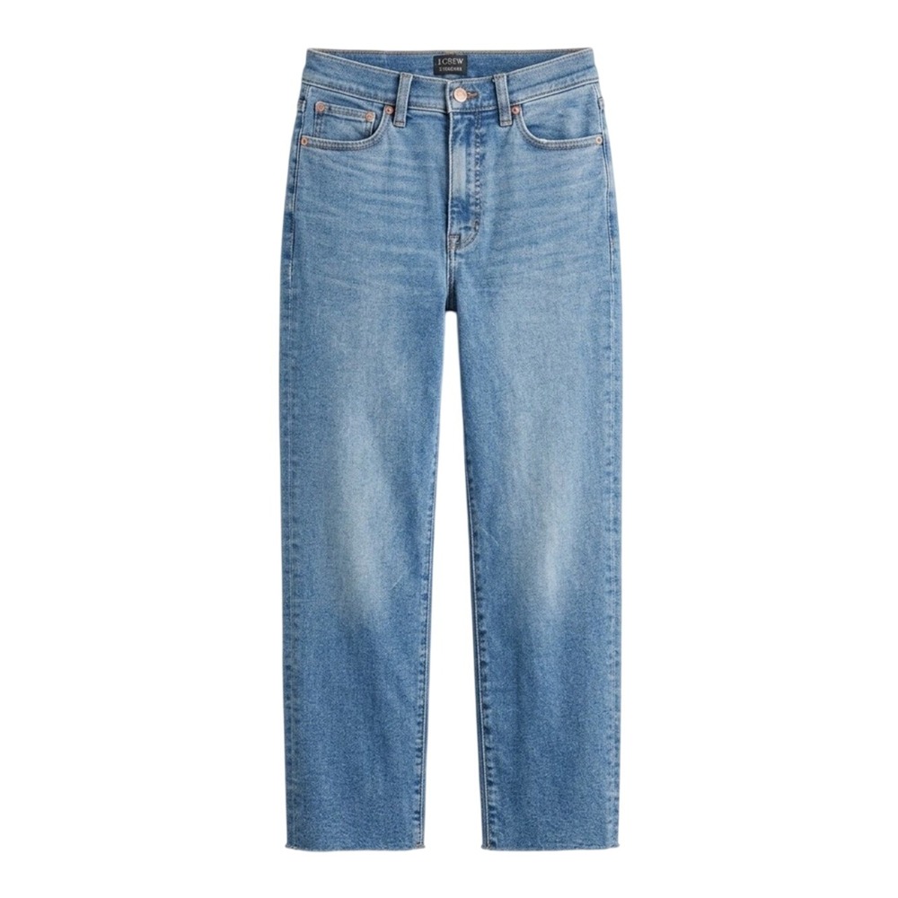 J. Crew Factory Women's Straight Leg Jeans - Medium Blue Wash